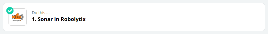 Robolytix Sonar in Zapier